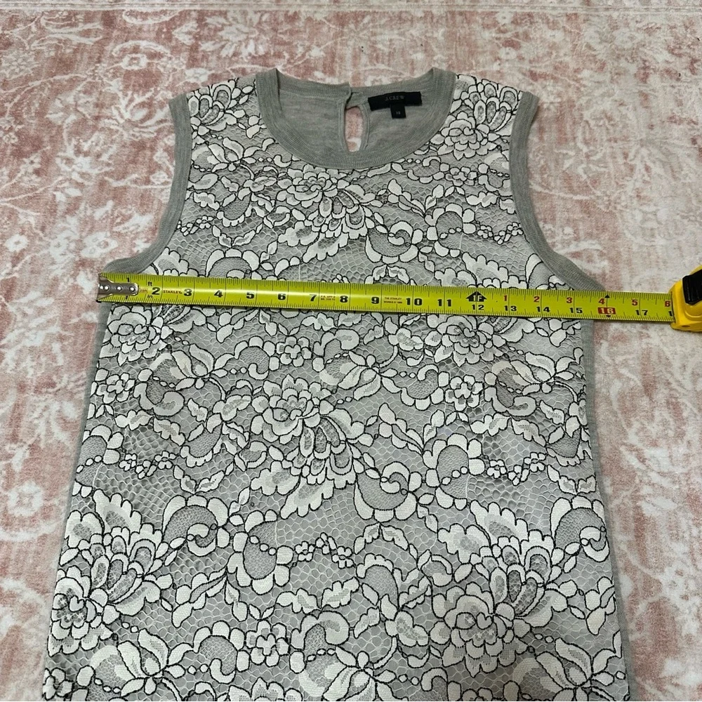 J CREW 100% Merino Wool Lace Top - Picture 7 of 8